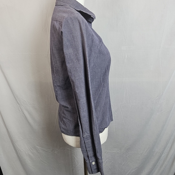 Rockies western plaid button front long sleeve top size small - Picture 10 of 15